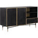 Markwood 55 X 17.75 inch Brass / Dark Brown Sideboard